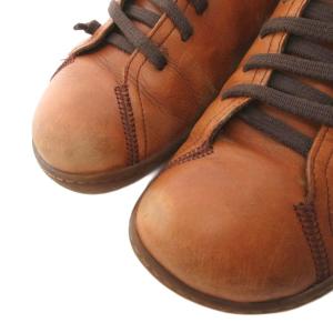 CAMPER ペウカミ レザーシューズ ブーツ レースアップ 42 茶 ブラウン /FF