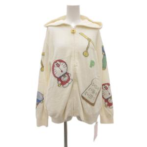 25AW ドラえもん ジャガードパーカ F ホワイト