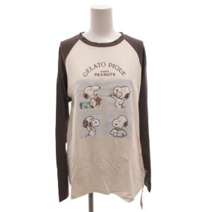 タグ付き 25AW PEANUTS オリジナルアート ワンポイントロンT ラグラン 長袖 F 白 ホワイト
