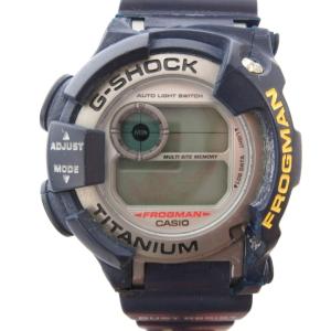 ジャンク品 フロッグマン 腕時計 デジタル DW-9900MD-2T クォーツ 紺 ネイビー /YJ