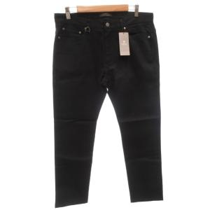 タグ付き ストレッチアンクルスキニーパンツ スラックス XL 黒 ブラック /FF