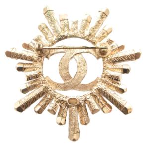 CHANEL ブローチ ピン ココマーク ビジュー A17K シルバーカラー ゴールドカラー