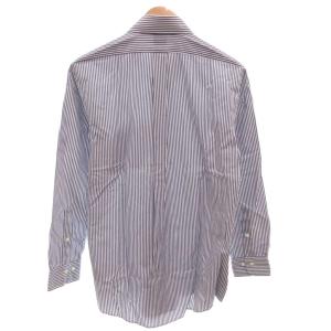 Brooks Brothers タグ付き ボタンダウンシャツ 長袖 ストライプ 15 2/1?3/2 青 ブルー /FF TZ2