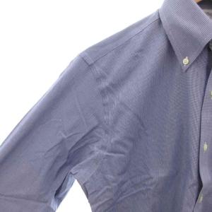 Brooks Brothers タグ付き ボタンダウン BDシャツ 長袖 千鳥格子 15 2/1?3/2 青 ブルー /FF TZ