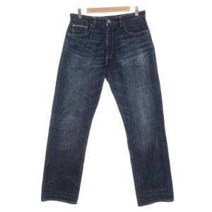RELAXED 美品 デニムパンツ ジーンズ ジップフライ インディゴブルー 青 ブルー /MG
