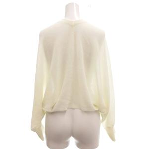 JUSGLITTY 美品 ボレロ カーディガン シアー 長袖 2 アイボリー /MG