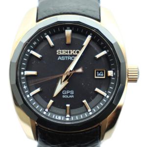 ASTRON 腕時計 GPS 電波ソーラー SBXD012 3X22-0AE0 レザーベルト