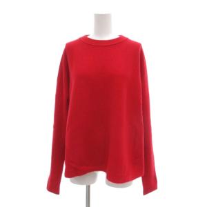 ウールカシミヤ混 ニット プルオーバー 長袖 2 赤 レッド /UO