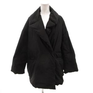 23AW フレンチダウンハーフ丈パデッドコート ジャケット F 黒 ブラック 09WFC235153 /FF