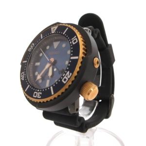 SEIKO プロスペックス ダイバー スキューバ 腕時計 ソーラー 文字盤ネイビー ブラック SBDN026