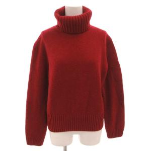 ニット セーター タートルネック カシミヤ100％ 38 レッド