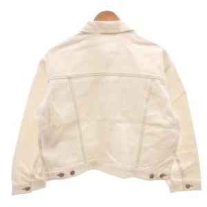 SNIDEL 24SS デニムジャケット Gジャン ブルゾン 短丈 ショート F 白 ホワイト /FF