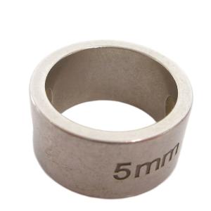 カットアウトリング 指輪 mm6 5mm 刻印 シルバーカラー /FF