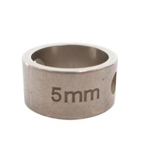 MM6 Maison Margiela カットアウトリング 指輪 mm6 5mm 刻印 シルバーカラー /FF
