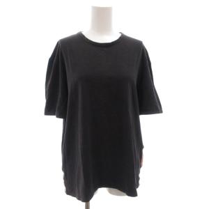 Tシャツ カットソー 半袖 ライン M 黒 ブラック /FF