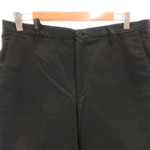 miumiu デザインパンツ スラックス スエード切替 ストレート 52 黒 ブラック /FF