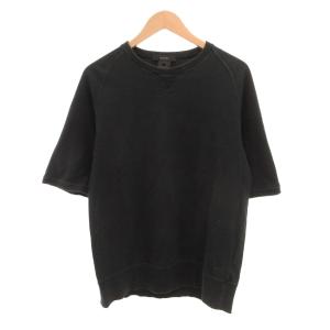スウェットTシャツ 半袖 GGロゴ刺繍 L 黒 ブラック /JS AA