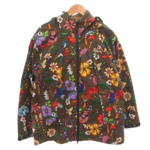 3レイヤー総柄プリント 3WAYパーカJK  マウンテンパーカ インナー 4 マルチカラー /FF
