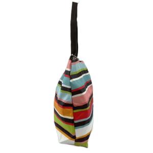 LesportSAC ショルダーバッグ ポーチ付き ボーダー マルチカラー レインボー /JS