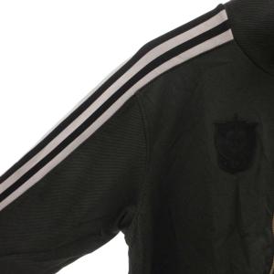 adidas タグ付き アルビレックス新潟 トラックジャケット ブルゾン エンブレム ロゴ 刺繍 2XO 黒 ブラック