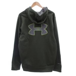 UNDER ARMOUR UNDERARMOUR タグ付き ジップアップパーカー フーディー XL カーキ /MG