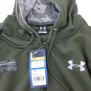 UNDER ARMOUR UNDERARMOUR タグ付き ジップアップパーカー フーディー XL カーキ /MG