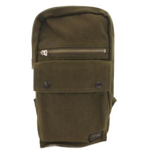 SMOKY SLING SHOULDER BAG スリングバッグ ボディバッグ ショルダー ロゴ カーキ
