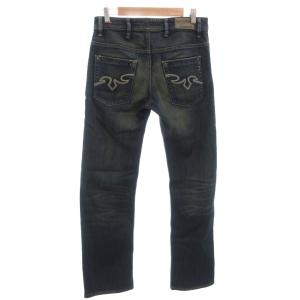 DIESEL ZAGHOR デニムパンツ ジーンズ ストレート 刺繍 USED加工 29 インディゴ /FF