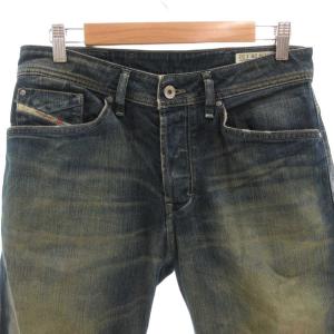 DIESEL ZAGHOR デニムパンツ ジーンズ ストレート 刺繍 USED加工 29 インディゴ /FF