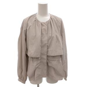 25SS エアリー ブルゾン ジャケット ジップアップ ポケッタブル 2 ベージュ /FF