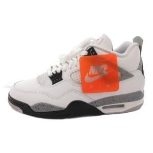 AIR JORDAN 4 RETRO WHITE CEMENT スニーカー