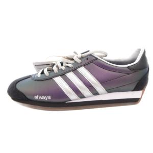 × ALWAYS タグ付き COUNTRY PURPLE SILVER METALLIC CORE BLACK