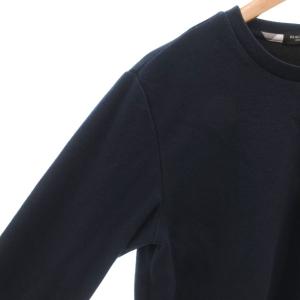BLACK LABEL CRESTBRIDGE カットソー 長袖 胸ポケット チェック L 紺 ネイビー /FF