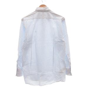BURBERRY BLACK LABEL シャツ 長袖 チェック ボタンダウン 胸ポケット 41 ホワイト 青 ブルー /MG