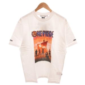 ×Netflix シリーズ タグ付き ONEPICE Tシャツ カットソー 半袖 プリント 刺繍 M 白