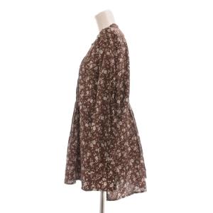 SCAPA 美品 シャツ 長袖  花柄 コットン ウール混 38 マルチカラー /MG