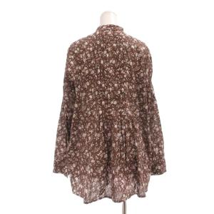 SCAPA 美品 シャツ 長袖  花柄 コットン ウール混 38 マルチカラー /MG