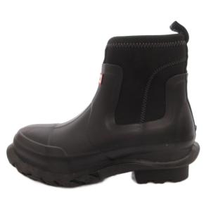 STELLA McCARTNEY ×HUNTER レインブーツ 長靴 ショート ロゴ 黒 ブラック UK9 /FF