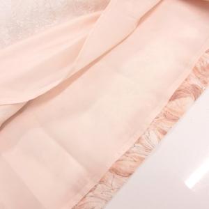 TO BE CHIC キラットマトラッセジャカード スカート フレア タック ひざ丈 総柄 42 ピンク /FF