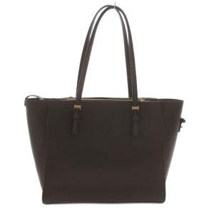 CHARLES & KEITH CHARLES&KEITH チャールズ&キース クラシックダブルハンドルトート バッグ 手提げ 肩掛け ロゴ レザー 茶 ブラウン /FF
