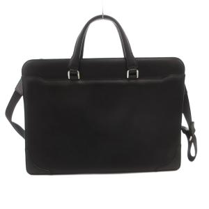 HERGOPOCH ショルダーバッグ ビジネスバッグ ハンド ショルダー 2WAY 斜め掛け 手提げ レザー 黒 ブラック