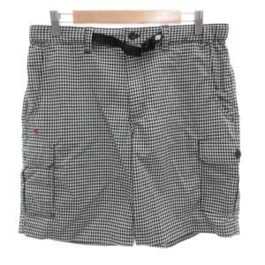ウィメンズ オーセージキャニオンショーツ ハーフ ショートパンツ ギンガムチェック XL 黒 ブラック