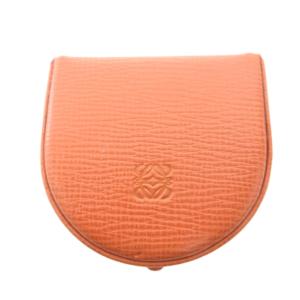 コインケース 小銭入れ ウォレット アナグラム 馬蹄型 レザー 茶 ブラウン /FF