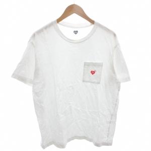 POCKET T-SHIRT Tシャツ 半袖 ロゴ ポケット M 白 ホワイト /FF