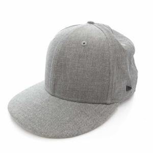 キャップ 帽子 平つば 7 3/4 61.5 グレー フラットバイザー サイドロゴ /MG