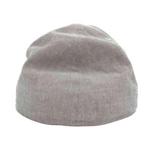 NEW ERA キャップ 帽子 平つば 7 3/4 61.5 グレー フラットバイザー サイドロゴ /MG