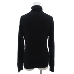 JOHN SMEDLEY ニット セーター 長袖 タートルネック ウール S 黒 ブラック /FF