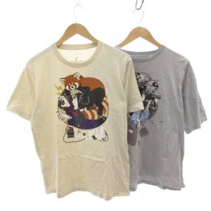 2点セット 中村佑介 Tシャツ 半袖 S M グレー ベージュ /FF