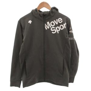 MOVE SPORT フルジップパーカー ロゴ プリント L カーキ DMMQJF28 /FF