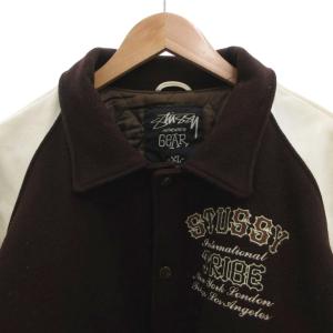 STUSSY 25th anniversary TRIBE 4 varsity jacket